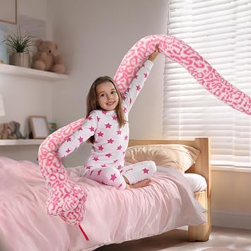 MaoGoLan Pink Snake Stuffed Animals