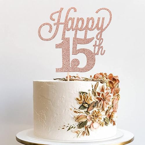 Miniatura 4 de 1 paquete de decoración para pastel de 15 años, purpurina negra, número 15, quince cumpleaños, decoración para felicitaciones a 15 años, cumpleaños,