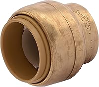 Vista 22 de SharkBite Tapón de empuje de 1/2 pulgada, paquete de 10, accesorios de plomería de latón para conectar, tubo PEX, cobre, CPVC, PE-RT, HDPE, U514LFCP