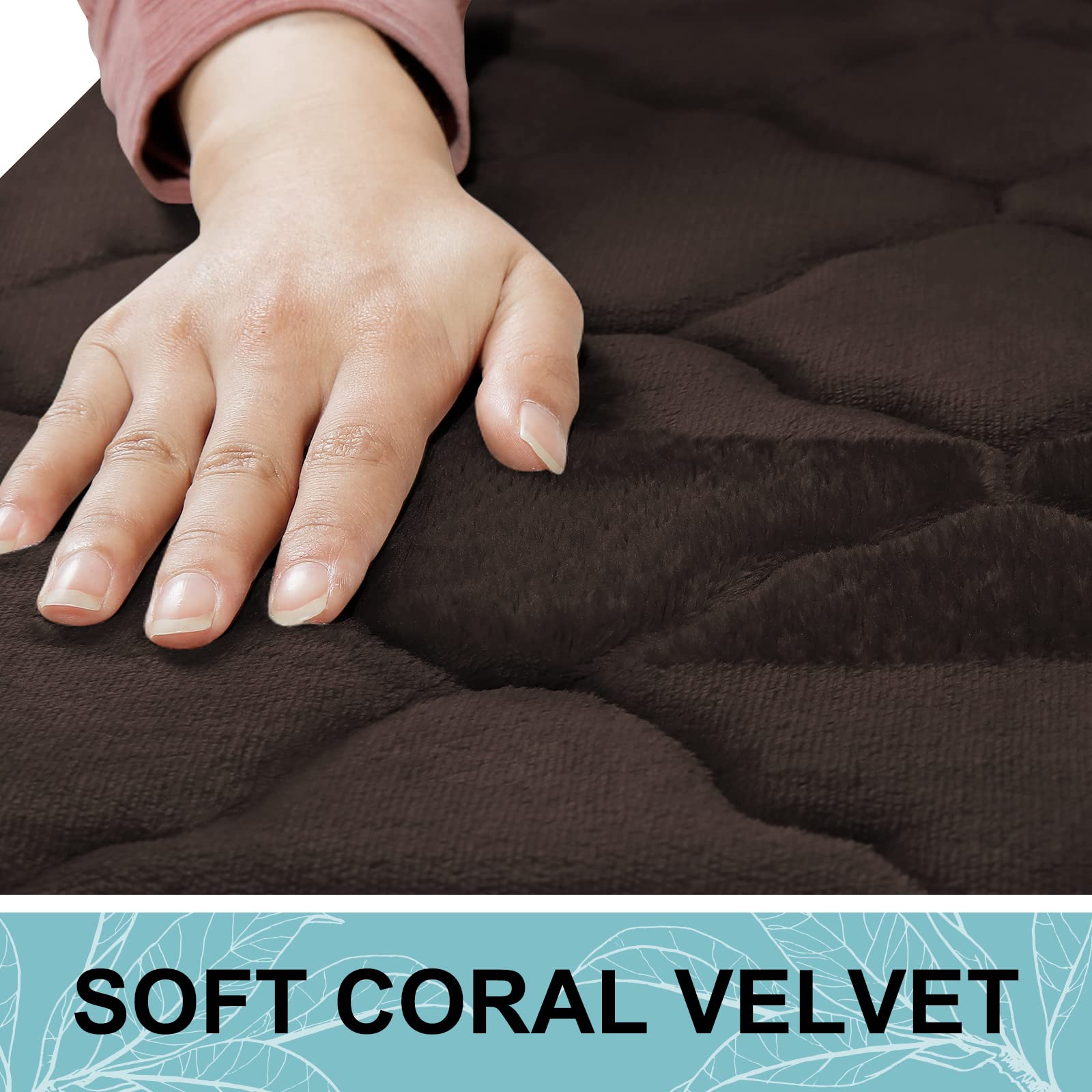 OLANLY Memory Foam Bath Mat Rug, Ultra Soft Non Slip and Absorbent Bathroom Rug, Machine Wash Dry, Comfortable, Thick Bath Rug Carpet for Bathroom Floor, Tub and Shower, 20x32, Brown