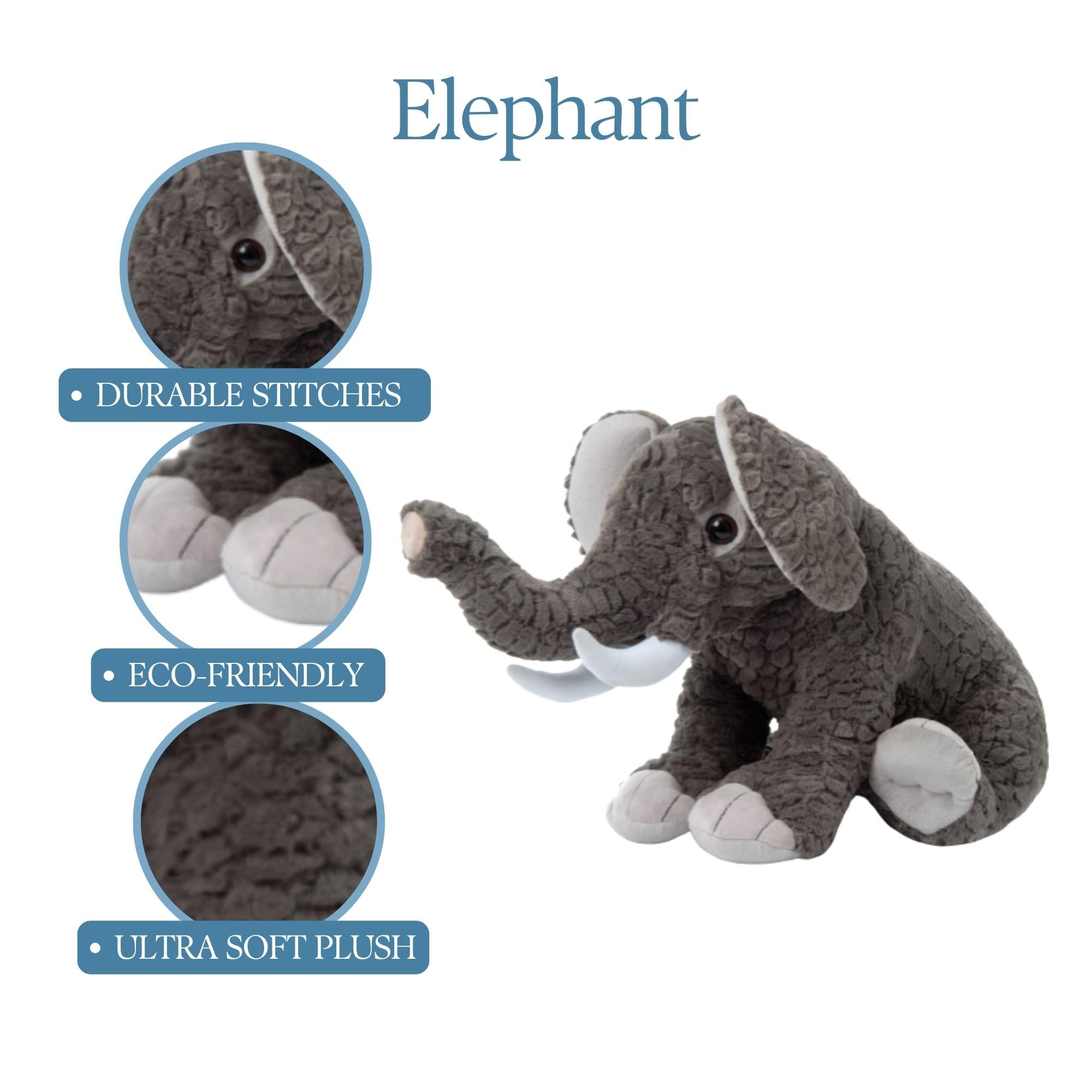 Amazon.com: The Petting Zoo Elephant Stuffed Animal, Gifts for