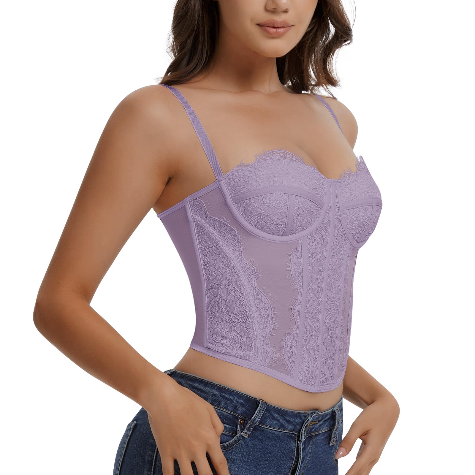 Chub - Pantaloncini da donna in pizzo, per sotto, gonna, abiti
