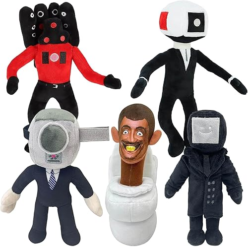 Skibidi - Juguete de peluche para inodoro, peluche de camarógrafo de 11 pulgadas, muñeca de peluche Speakerman