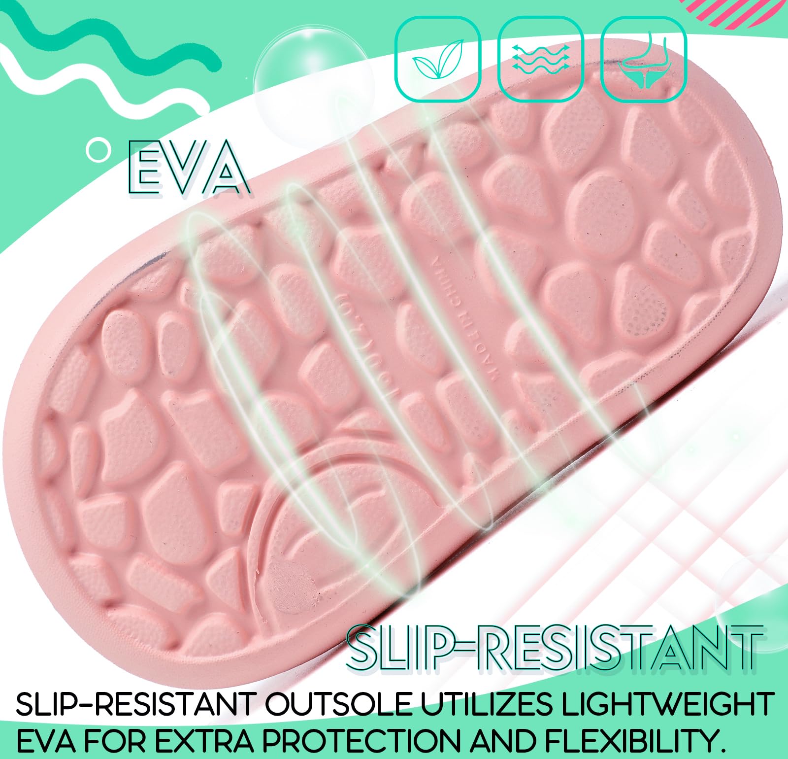 Chanclas de Baño Antideslizantes para Niños y Niñas - Ultraligeras <150g (Tallas 22/23 EU) - 20-36 EU, Sandalias Zapatillas EVA para Baño, Playa, Piscina, Jardín Interior y Exterior