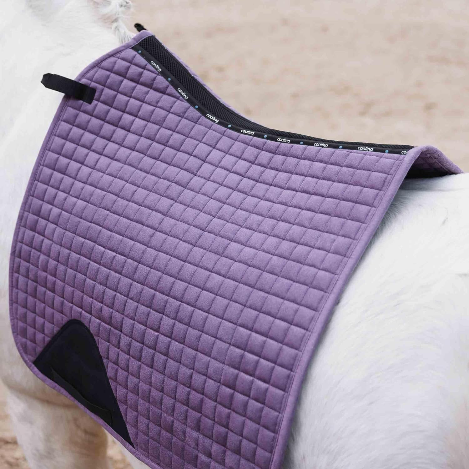 HORZE Cooling Summer Quilted Dressage Horse Saddle Pad with Ventilation
