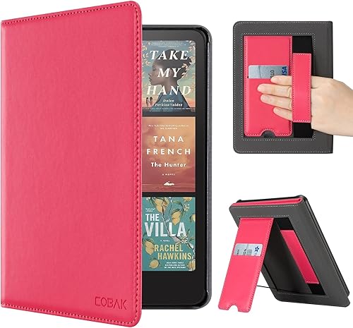 Miniatura 16 de CoBak Funda con soporte para Kindle Paperwhite 12.ª generación 2024 (7") y Kindle Colorsoft Signature Edition - Funda de piel sintética duradera con