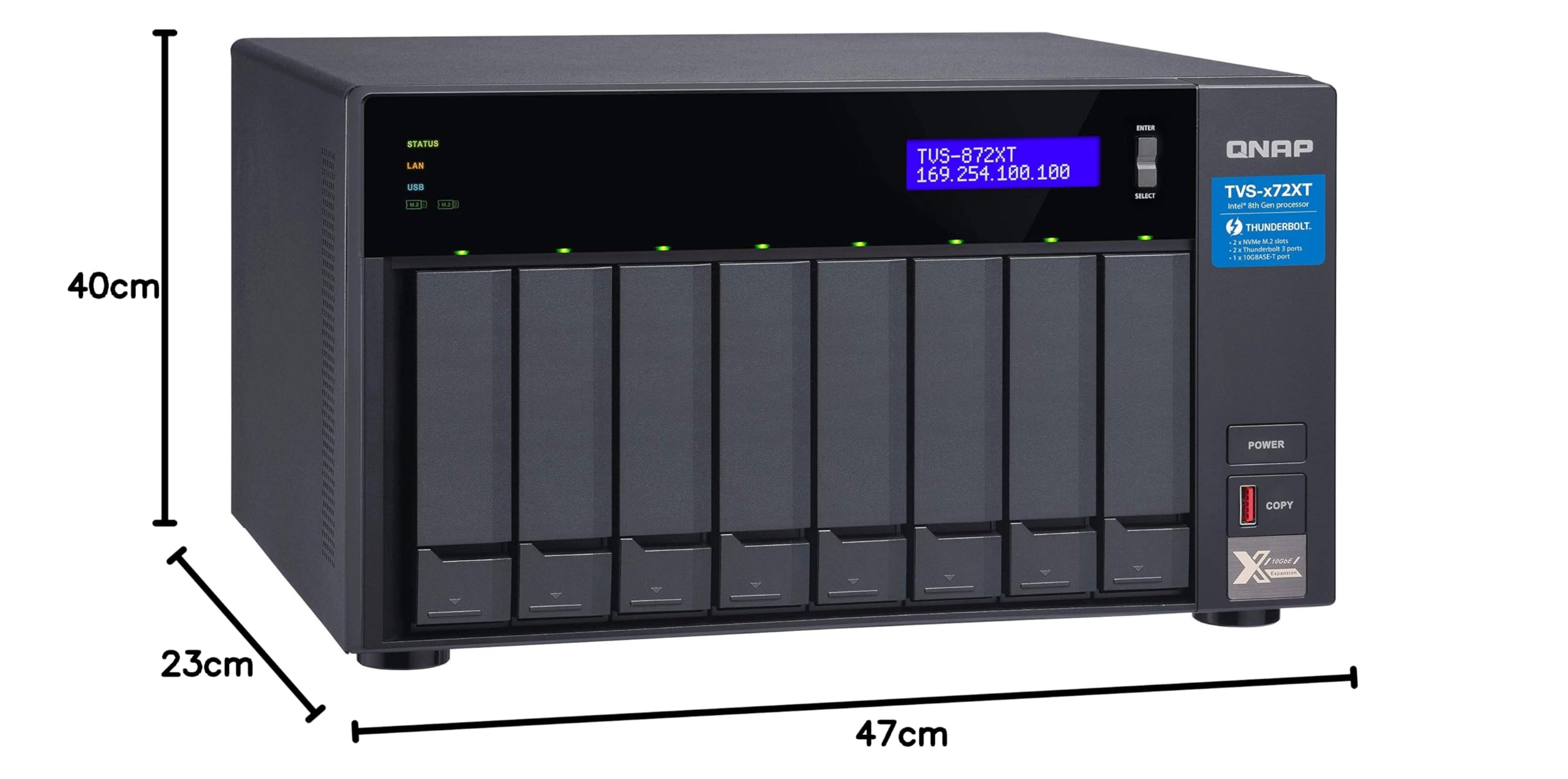 Qnap Tvs 872xt I5 16g 8bay 16gb Ram Thunderbolt Desertcart INDIA