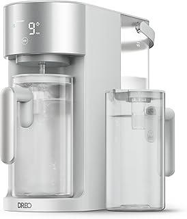 DREO Encimera de filtro de agua de ósmosis inversa, sistema de filtración RO, 3:1 puro para drenar, TDS y vida útil del filtro y 2 jarras de llenado automático, sin instalación, purificador de agua