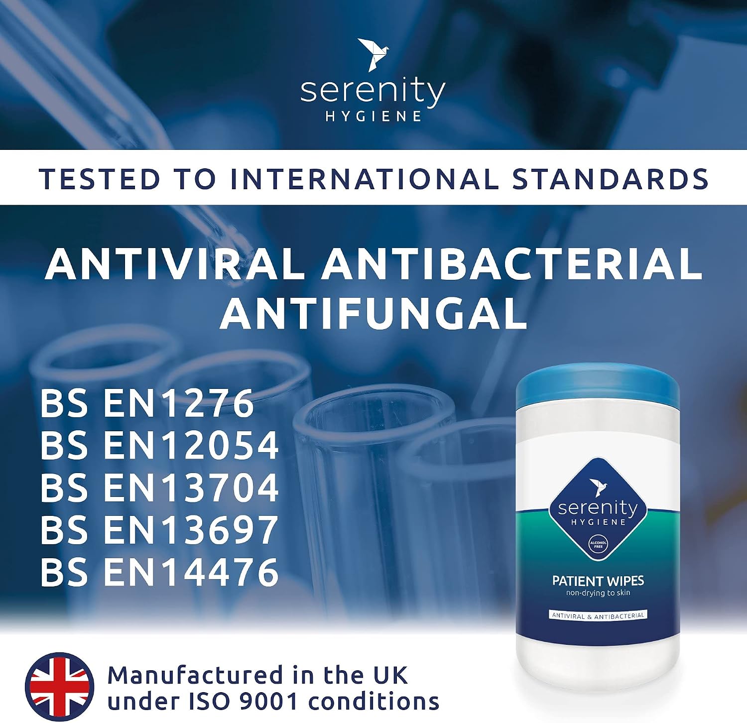 Sanitising Patient Wipes - Skin Safe Cleansing Wipes for hands body areas, sanitising of surfaces and medical equipment - Refill Pouch - Image 3