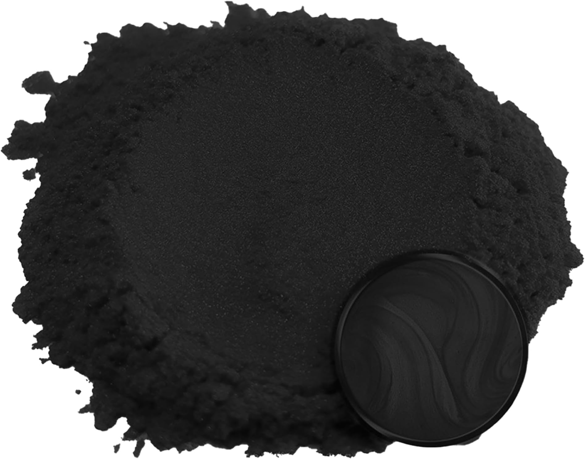 Sharif ChemiaPearlescent Charcoal Black Pigment Powder - 50g Fine Mica (F401)