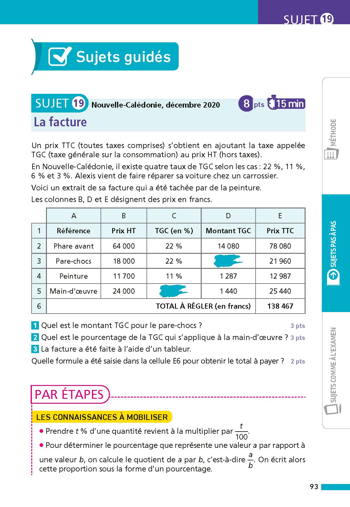 Annales ABC du Brevet 2026 - Maths 3e - Sujets et corrigés + fiches de révisions