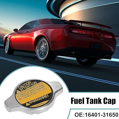 Miniatura 6 de Unifizz Tapa de recuperación de refrigerante de radiador de tono plateado reemplaza 16401-31650 para Toyota 4Runner 2003-2010 para Lexus IS350