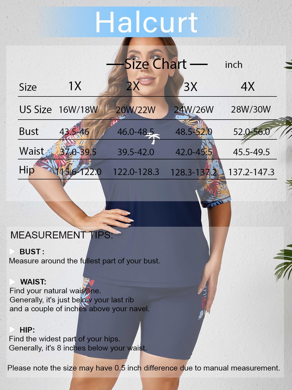 Halcurt Brasier integrado para mujer, camiseta de natación de dos piezas y pantalones cortos con bolsillos