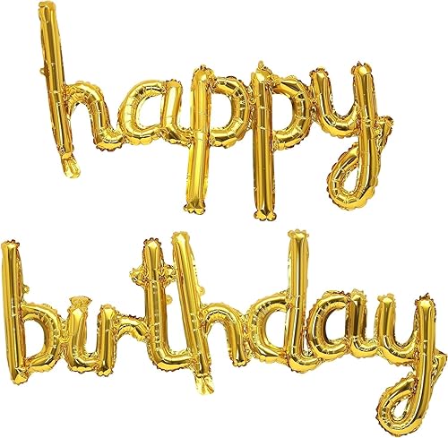 Miniatura 6 de Globos de Feliz Cumpleaños Cartel Reutilizable Mylar Letras Globos para Decoración de Fiesta de Cumpleaños Suministros (Verde)