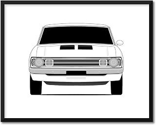 CUSTOMIZABLE COLOR: Dodge Dart Demon 1972 Inspired Poster Print Wall Art Decor Handmade (Unframed)