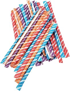 50 Pixy Silly Stix - Cherry, Grape, Orange, & Maui Punch - Sweet and Sour Candy Filled