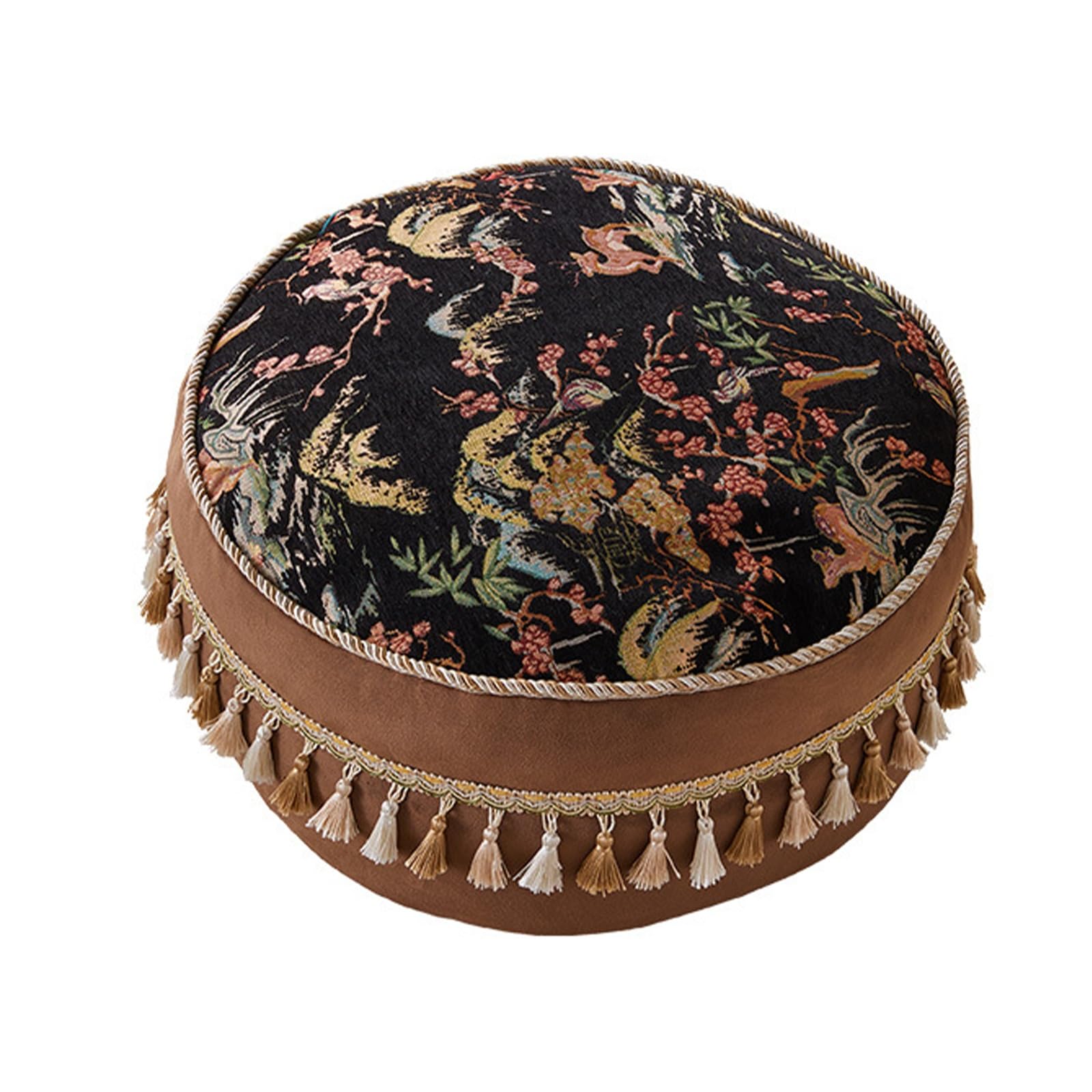 Coussin futon pouf ottoman repose-pieds de sol respirant et zen pour salon