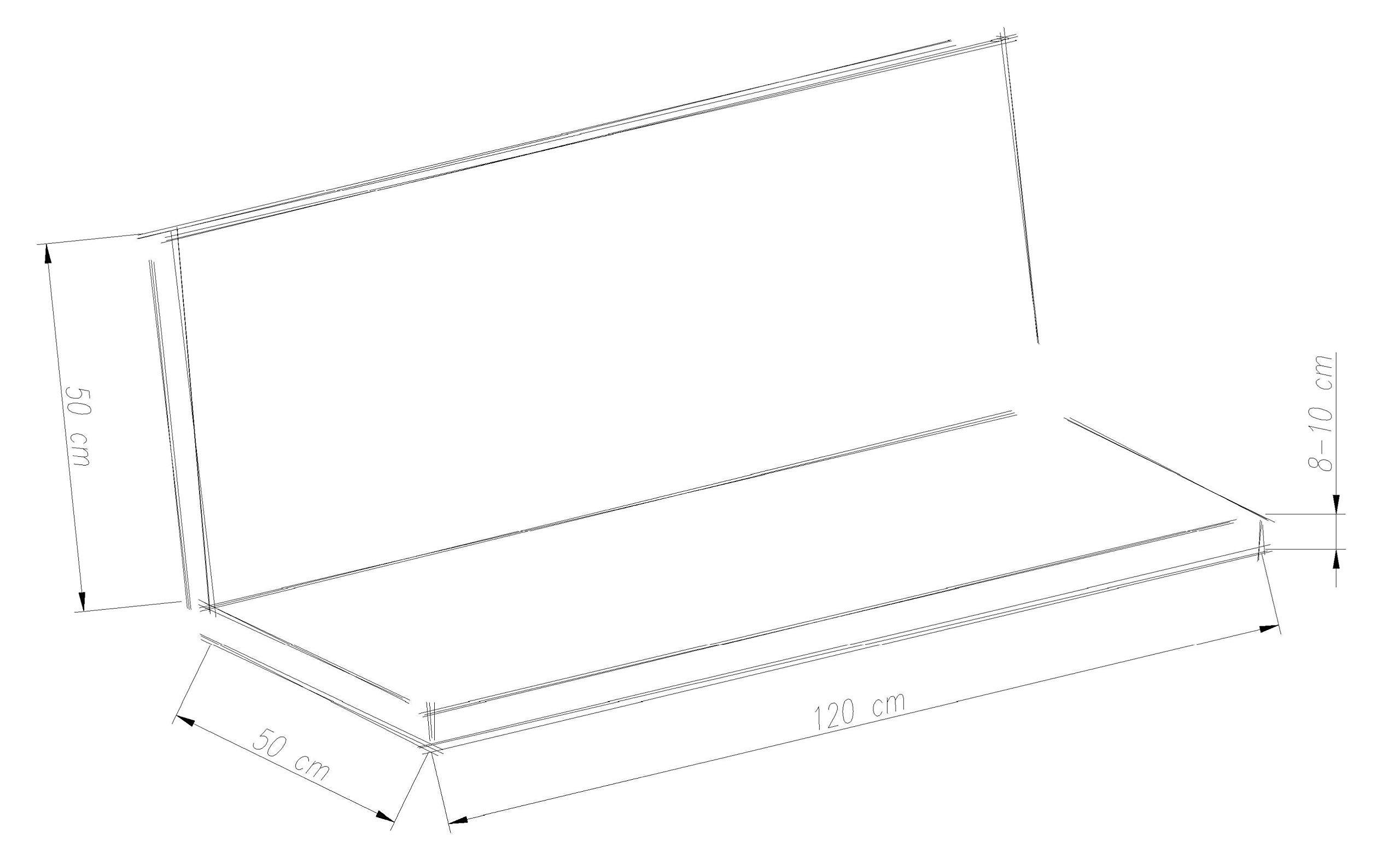 Ambientehome Set di 1 Cuscini per panca, 120 x 98 x 8 cm, colore: Rosso