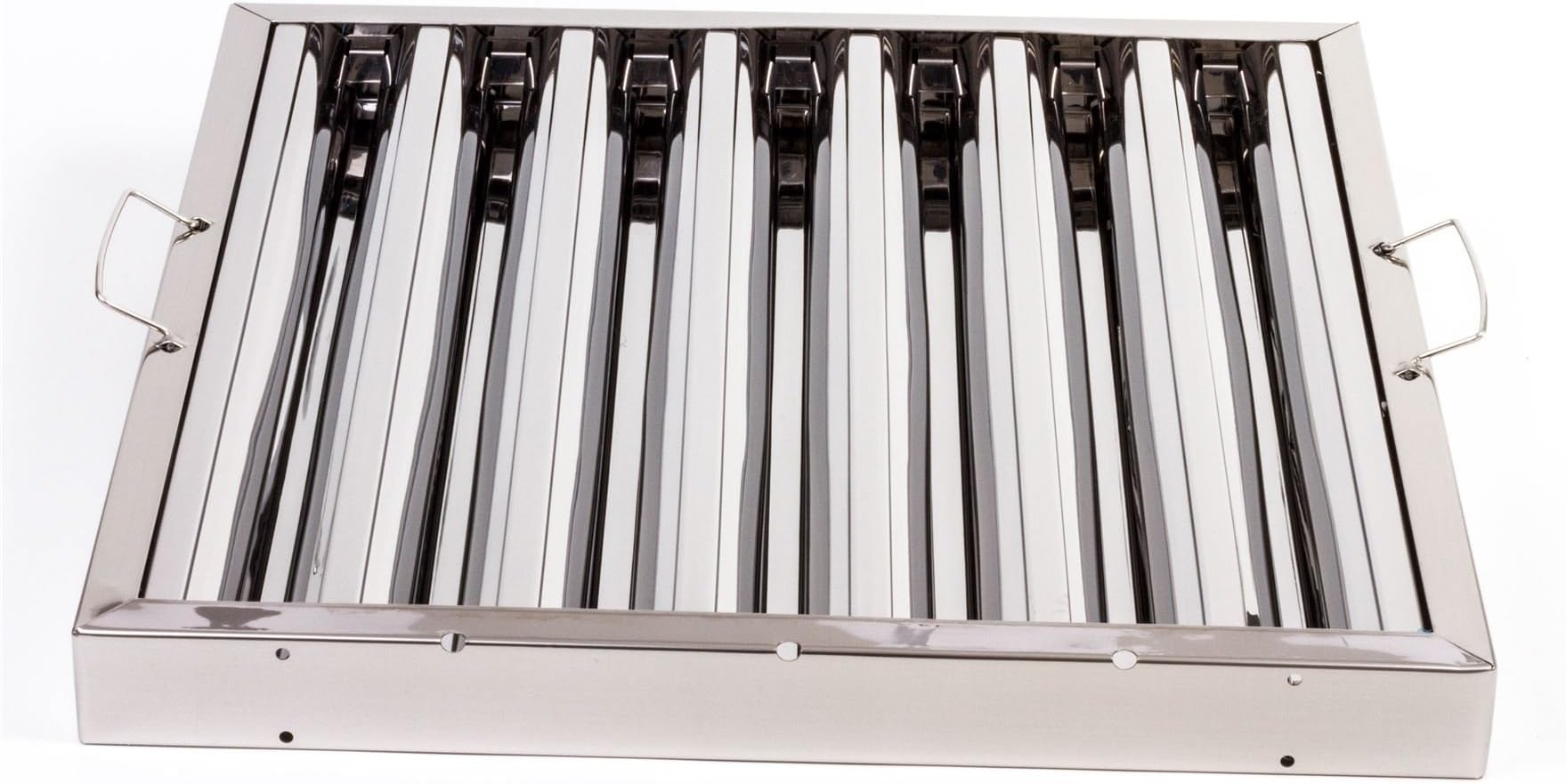 – 6x Canopy Grease Baffle Filter Stainless Steel Kitchen Extraction Hood 495x495mm