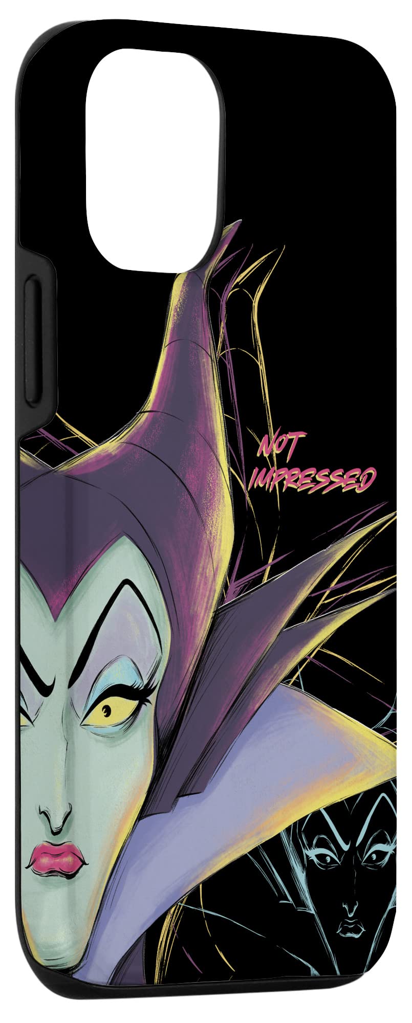 Custodia per iPhone 12/12 Pro Disney Villains Malefica non impressionato Halloween