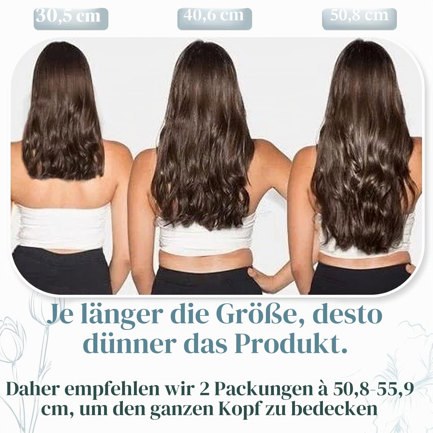 RUNATURE Clip in Extensions Echthaar Goldblond Hellblond 40cm 7pcs 120g #16P22
