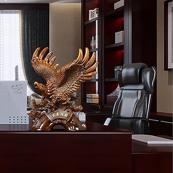 Amazon.co.jp: 鷹 ワシ 置物 鷹の置物 縁起物 開店祝い