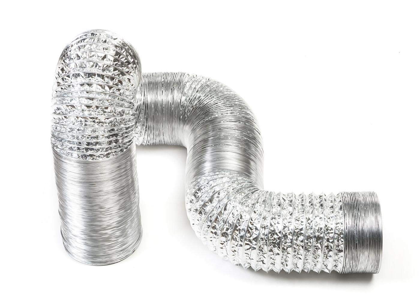 Tubo Flex ISOLATO condotta diam. 152mm Lunghezza 10 metri con 2x Fascette Stringitubo