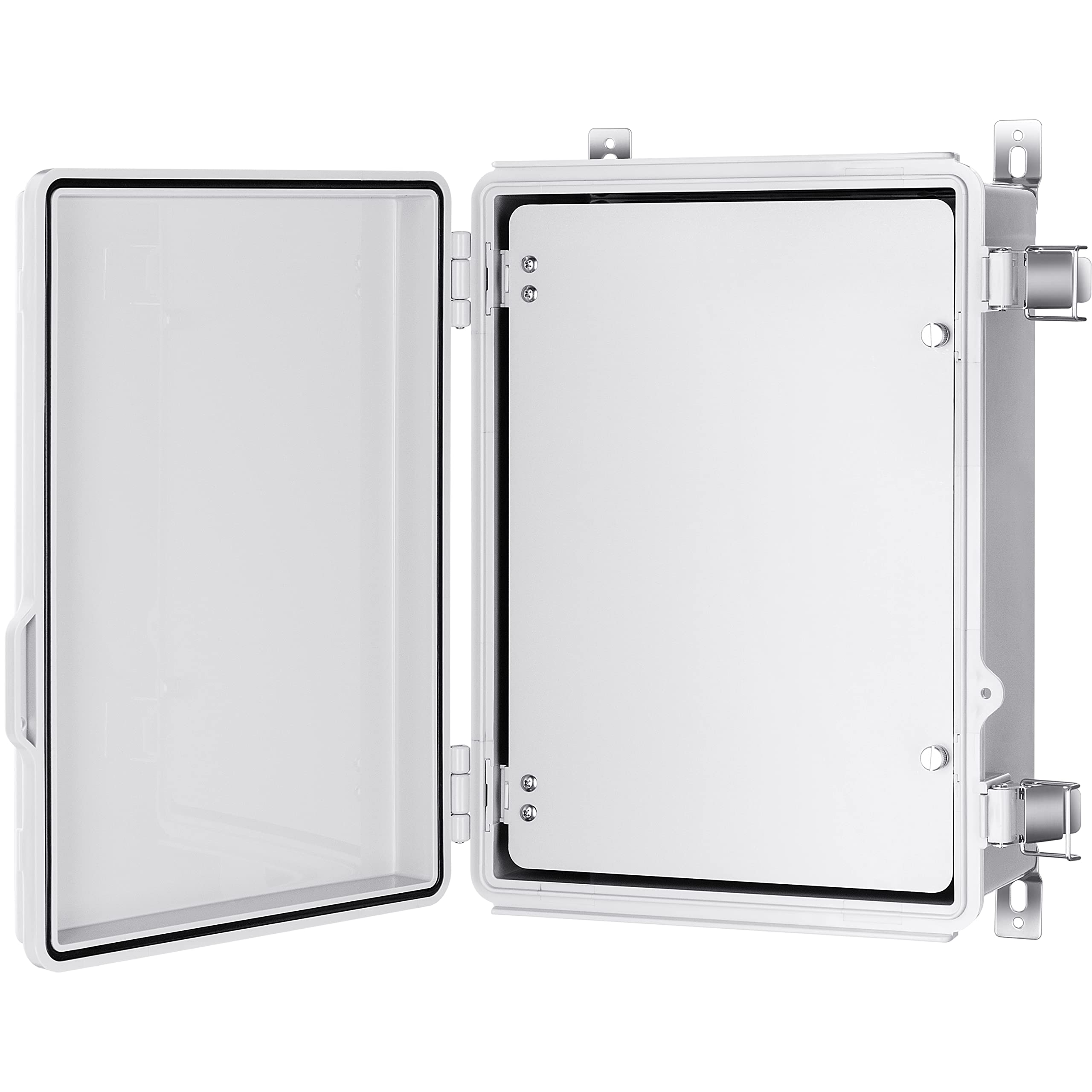 Gratury Junction Box, IP67 Waterproof Plastic Enclosure for Electrical Project, Hinged Grey Cover, Includes Mounting Plate and Wall Bracket — Amazon image 19
