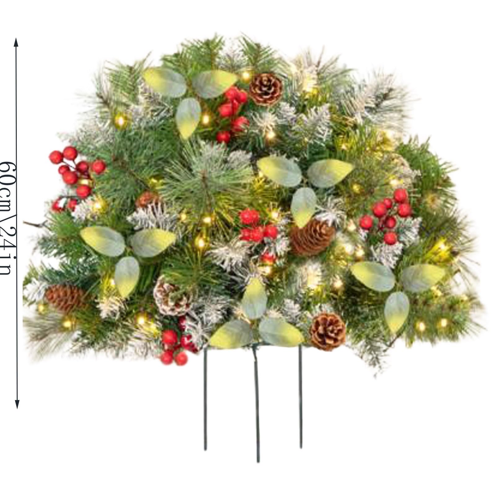Arrangement For Holiday Lebensechter saisonaler Übertopf für Zuhause, Innen- und Außenbereich, dekorativer Kunstblumen-Herzstück für festliche Veranstaltungen 061927