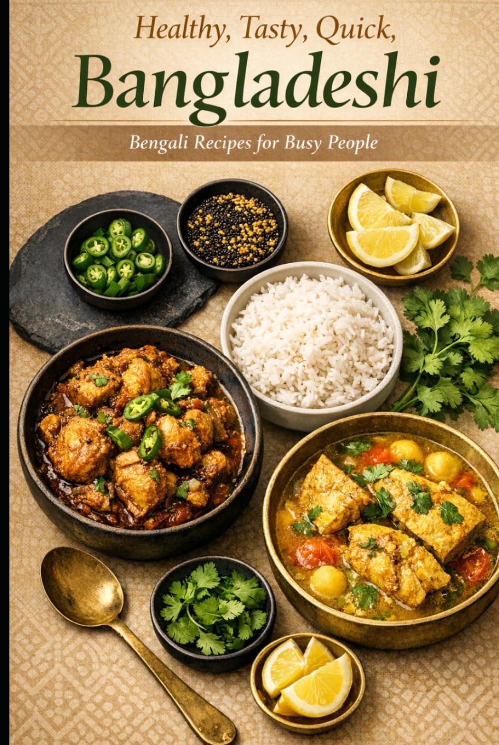 Healthy, Tasty, Quick, Bangladeshi, Bengali Recipes for Busy People: 100 Low-Oil, 30-Minute Weeknight Curries, One-Pot Meals & Pressure-Cooker Bangla Bengali Bangladeshi Comfort Food