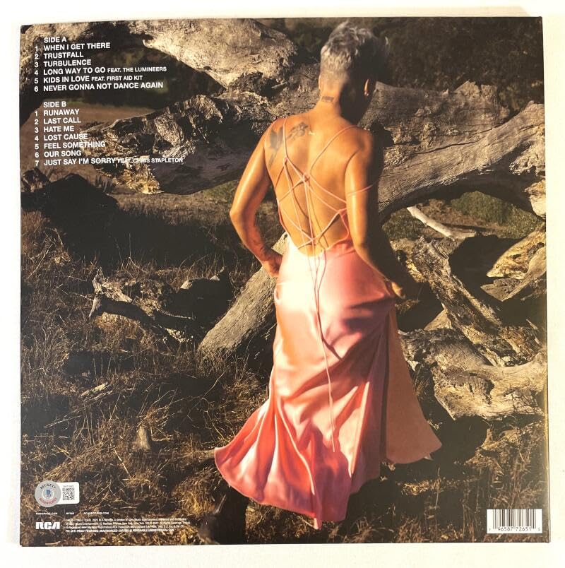 Pink Pnk - Alecia Moore - Signed Autograph Album Vinyl Record LP