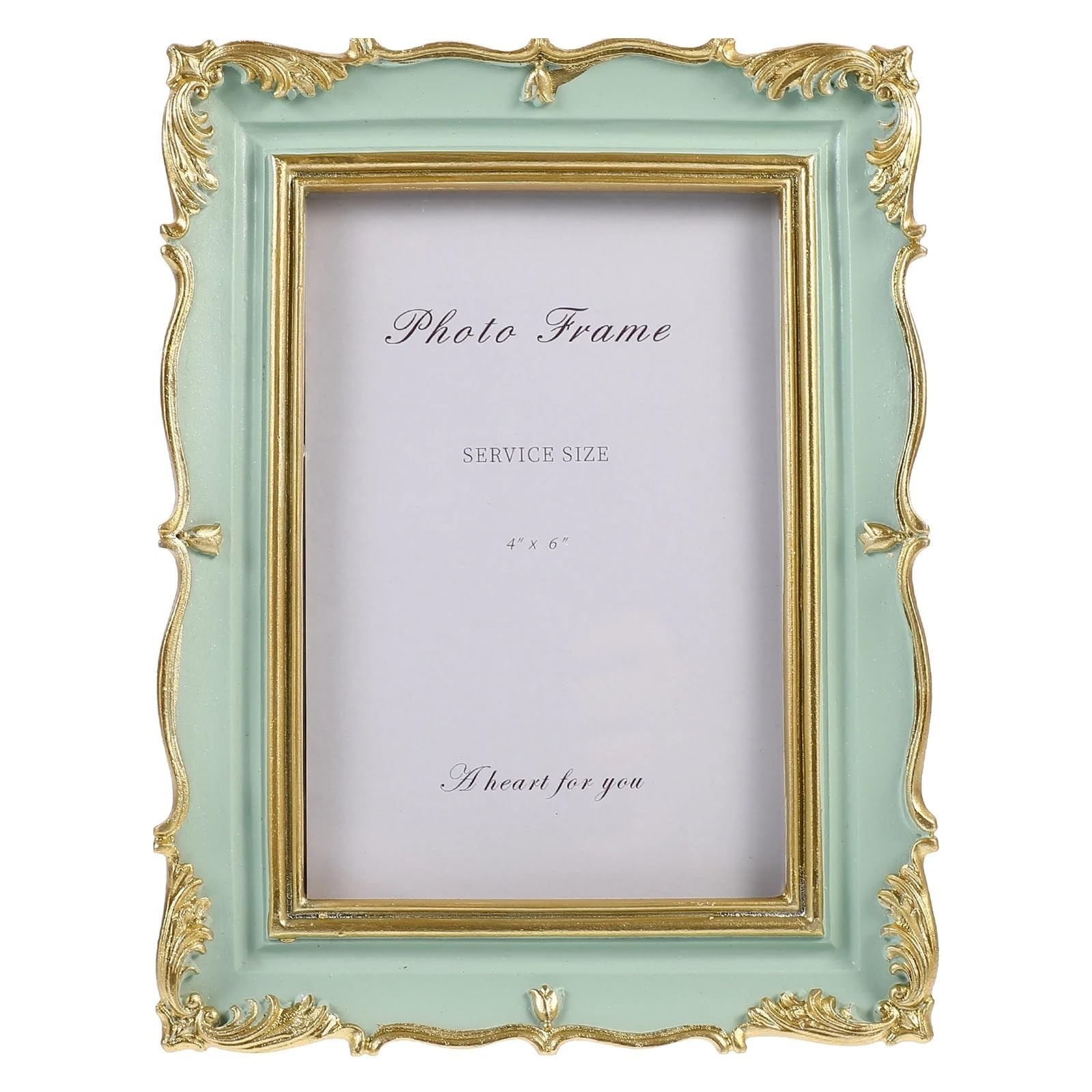 DAJGRHE Photo Frame Desktop Photo Frame Vintage Glass Picture Wall-Mounted Tabletop 20x15cm
