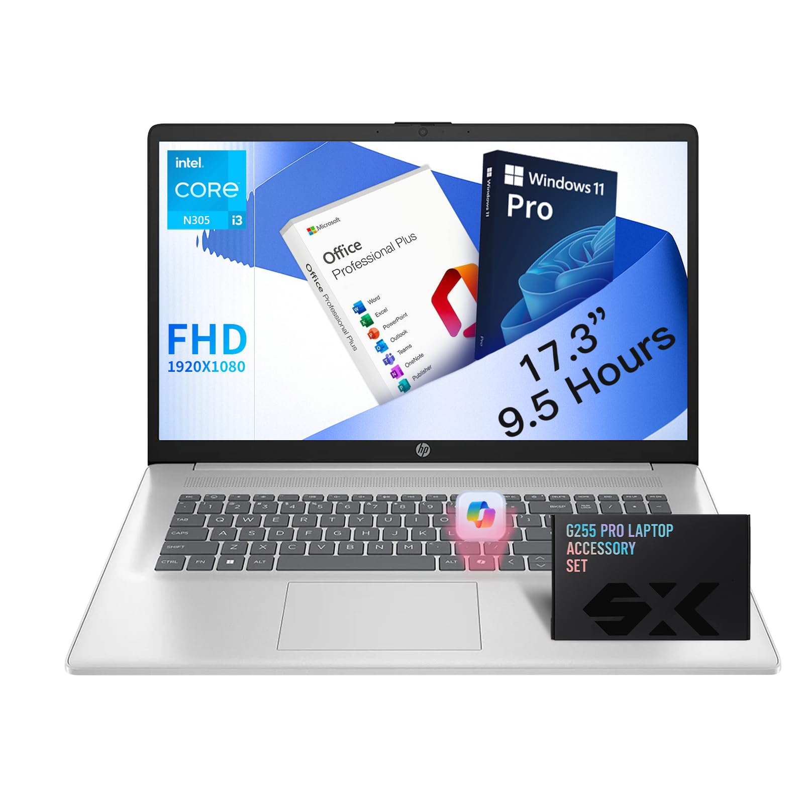 Amazon.com: HP Flagship 17 FHD Student & Business Laptop, Intel