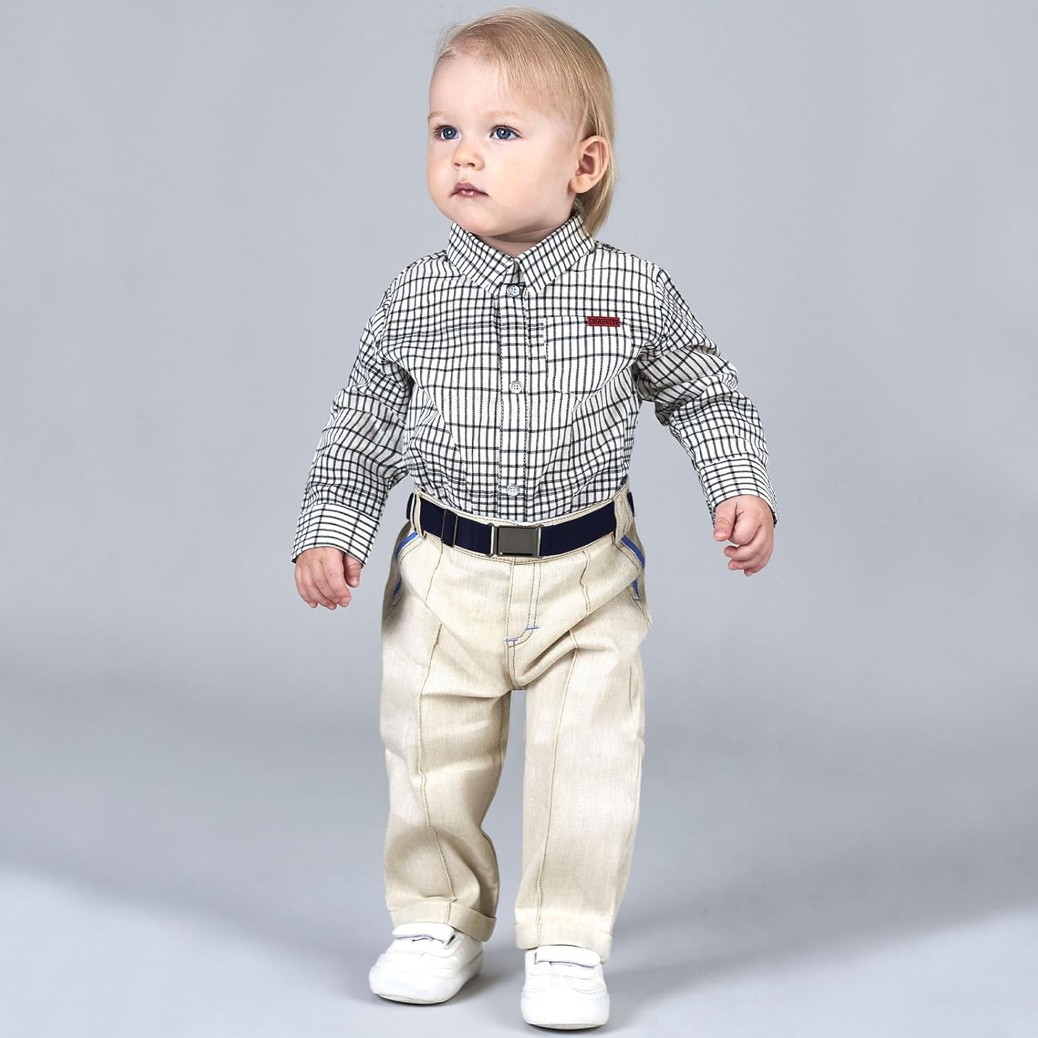 Kajeer Magnetic Boys Belt, Adjustable Elastic Kids Belts for Boys Girl with Magnetic Buckle - Image 2