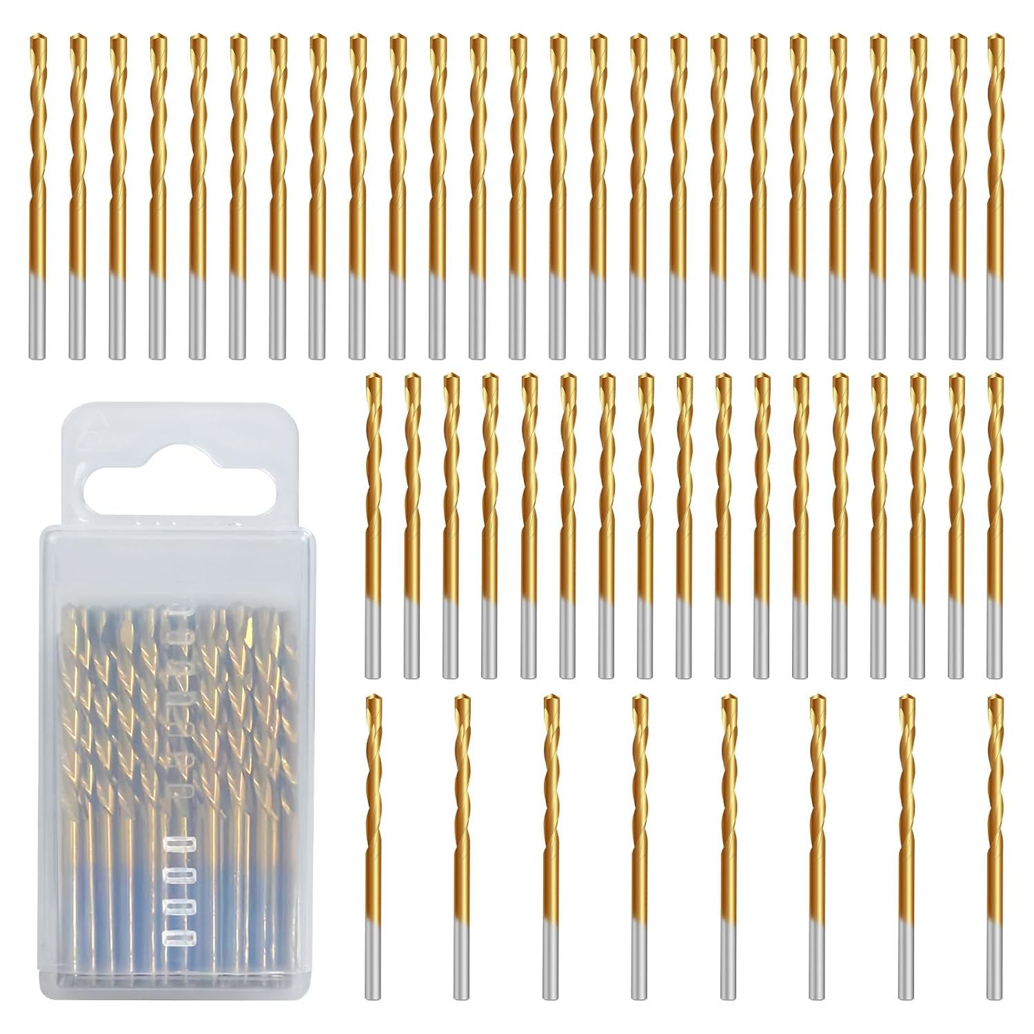 5/32 Inch 50 PCS Drywall Router Bits - Brocas para Drywall HSS Guide Point Drywall Cutting Bits for Reliable Cuts, Compatible with Spiral Saws and Power Tools