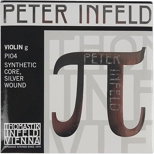 Miniatura 2 de VH workshop-thomastik Peter Infeld PI100 Violín Cadena Conjunto Completo platino e -- Plata D Medio Gauge Ball-End fabricada en Austria