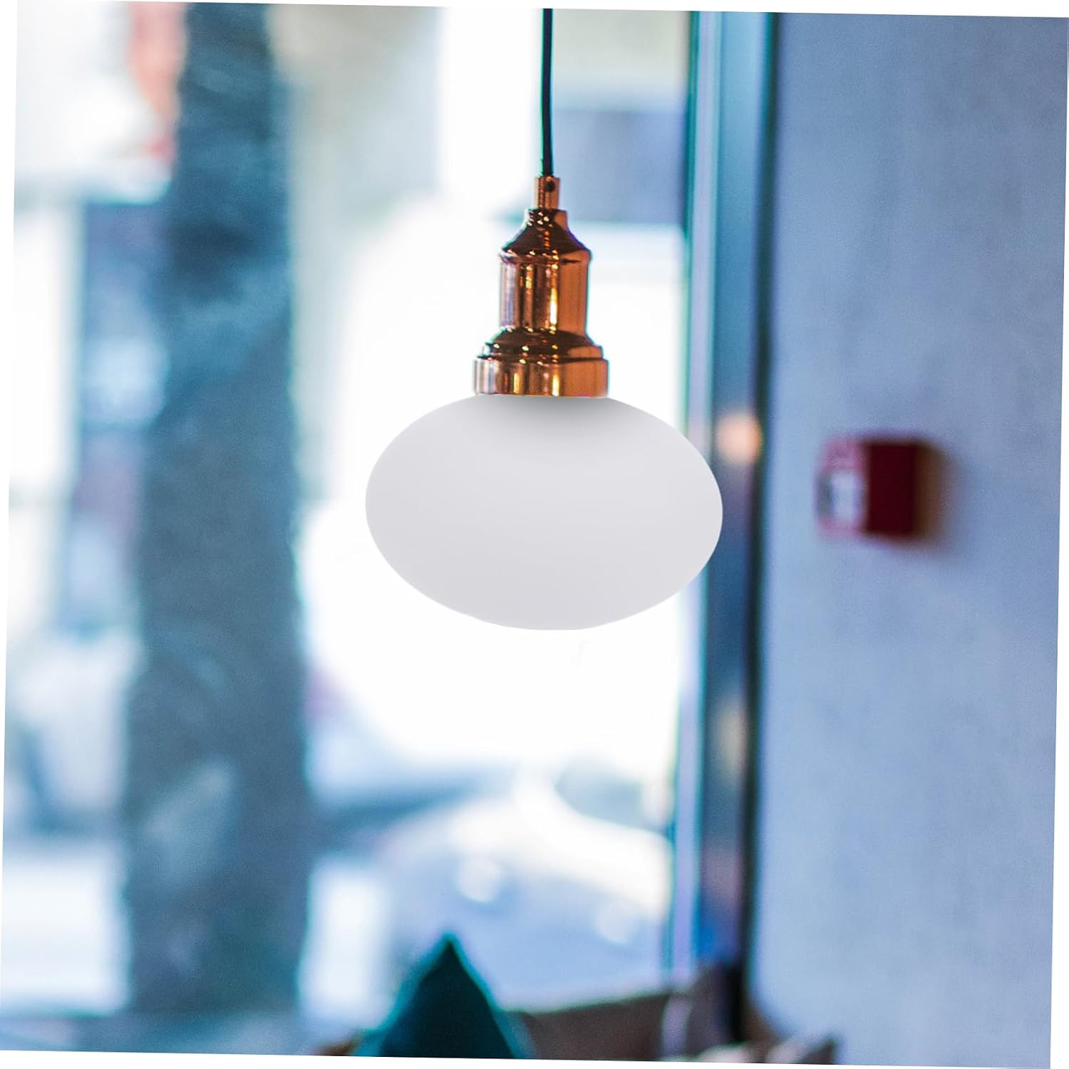 Frosted White Glass Globe Lamp Shade Replacement for Pendant Lighting Easy to Install Soft Diffused Light Cover for Chandelier and Ceiling Fixtures
