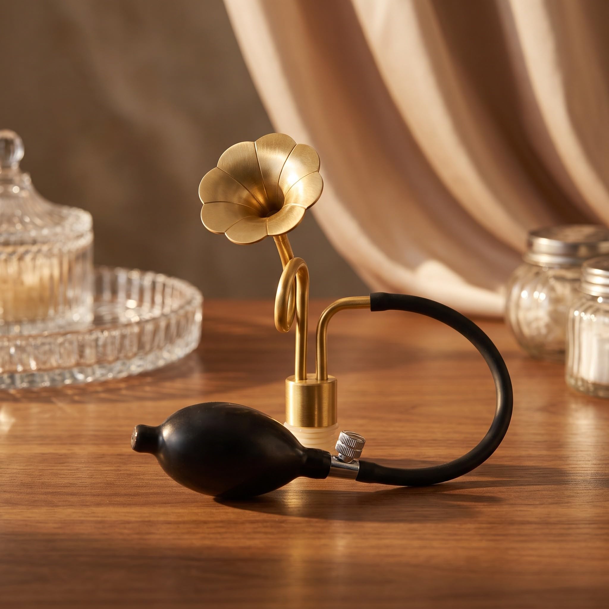 Mipcase Mosiężny zapachowy, adapter kwiatowy do butelek perfum