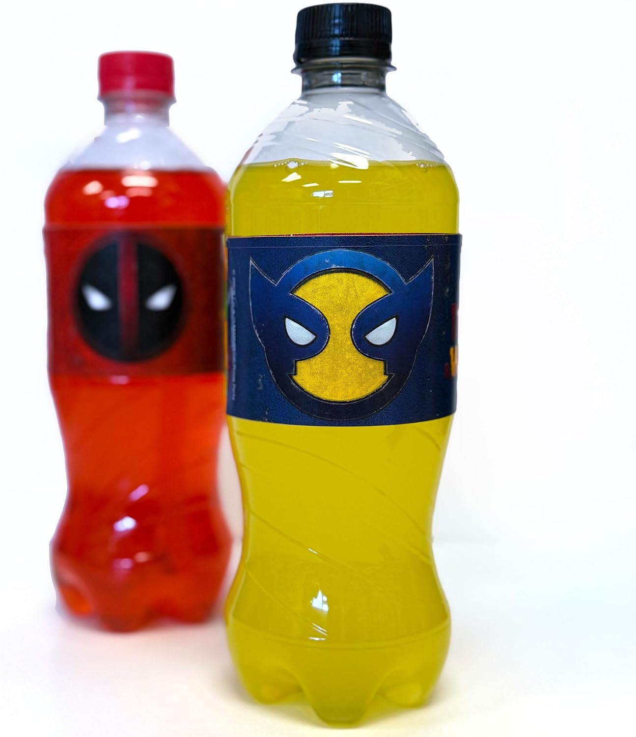 Deadpool & Wolverine Bottle Labels - Party Favors (16 Count) - Superhero Party Decorations