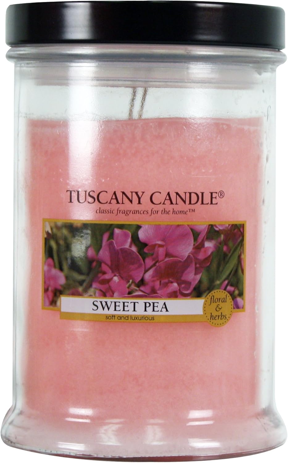 Langley Empire Candle Tuscany, Mottled, Bronze Lid, 18