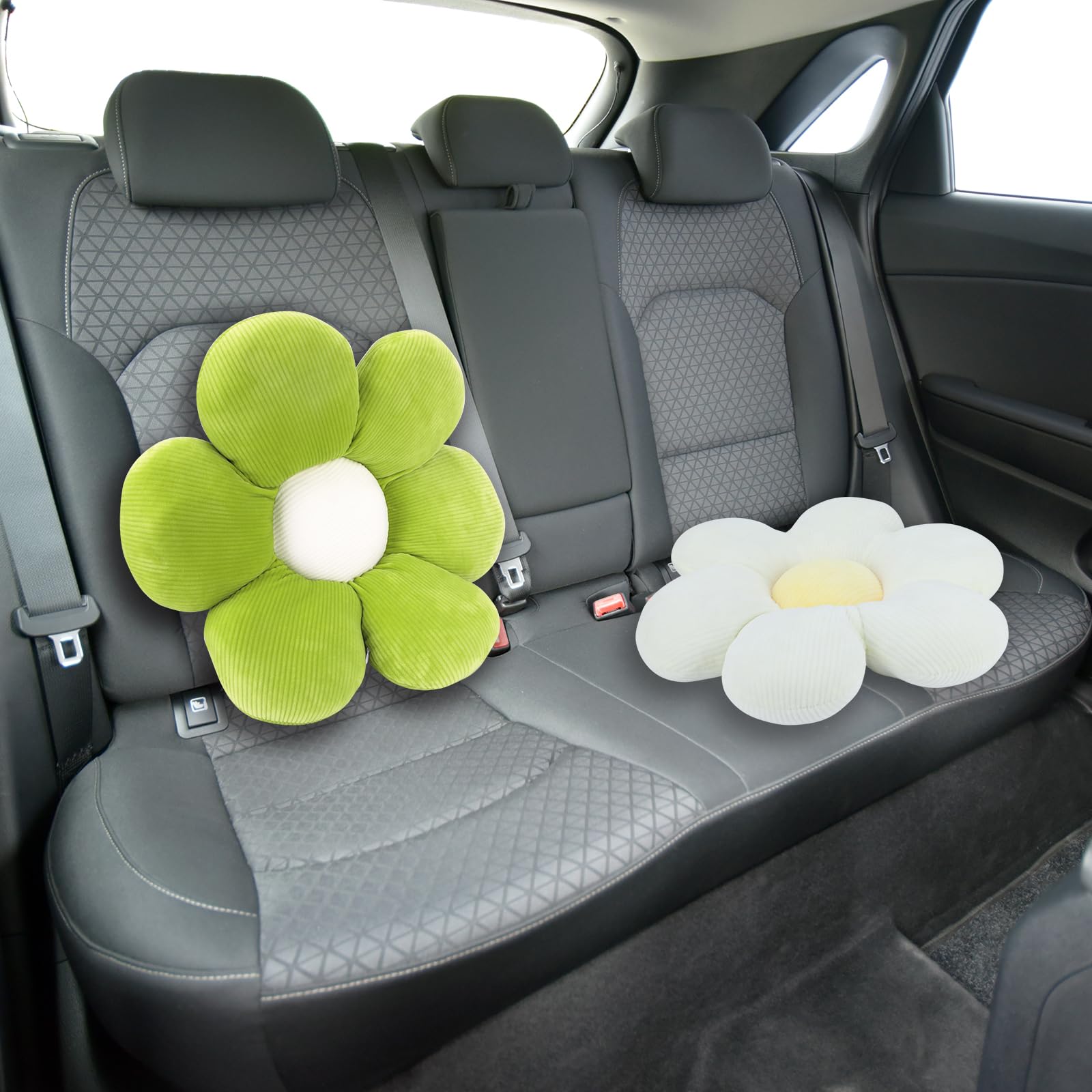 QKURT 2 Pcs Flower Pillows, Flower Shaped Cushion Floor Chair Seat Pad,Fluffy Soft Petal Cushion - Image 4