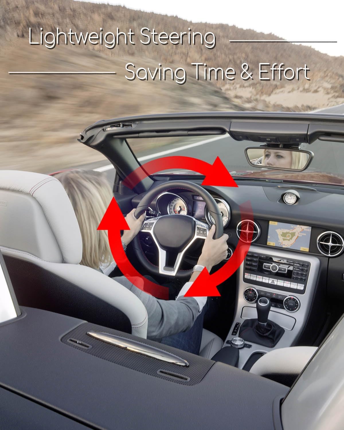 Power Steering Control Valve, Power Speed Related Steering Proportioning Solenoid Valve Fit for Mercedes Benz W164 W204 W212 C207 E320 ML320 X164 Some Models, Replace A2214600184 A2114600984