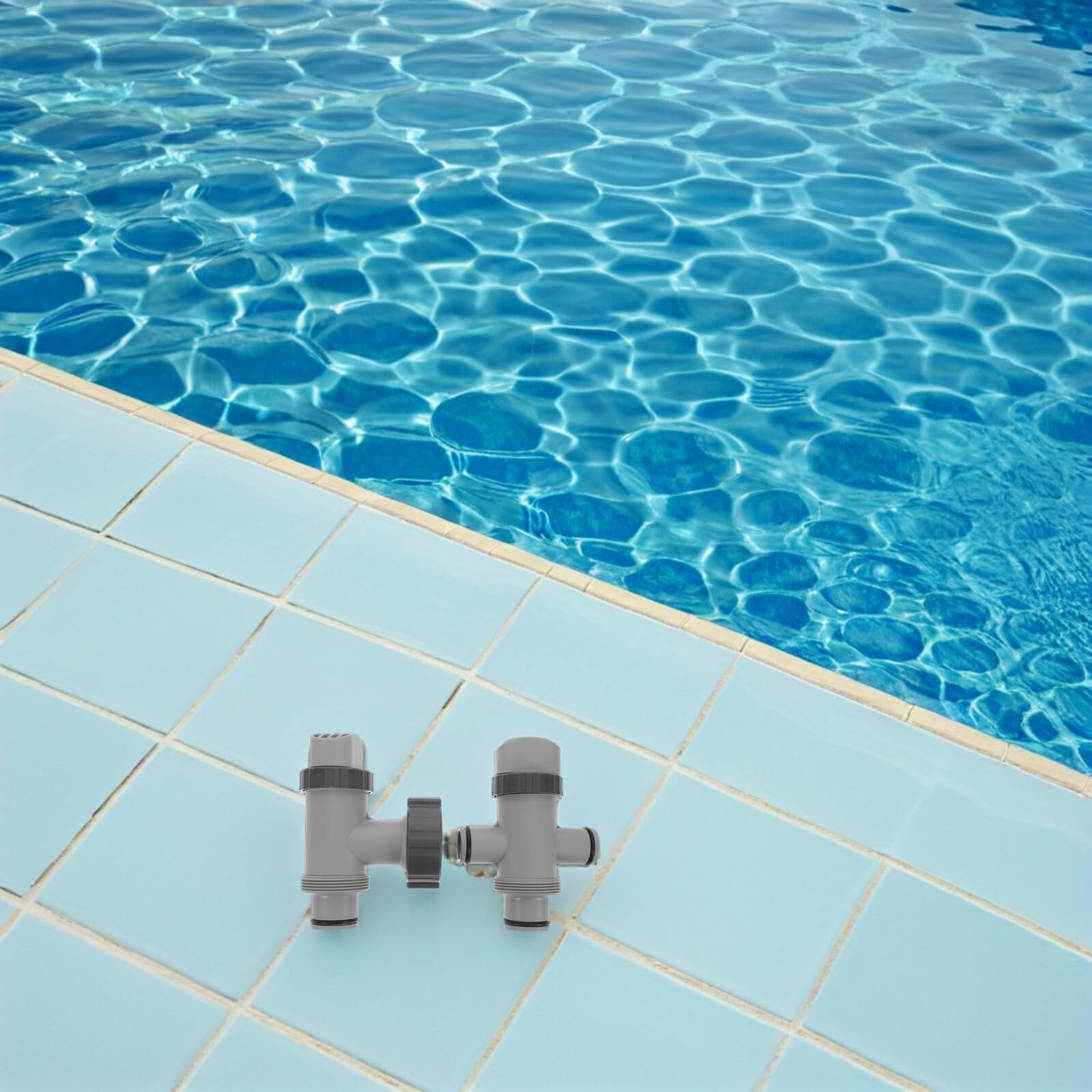TOYANDONA Adaptadores Válvula Émbolo para Mangueras de Piscina Desmontable Repuesto para Mantenimiento y Conexión sin Fugas Compatible