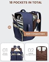 LOVEVOOK 40L Utazási Hátizsák Férfi Női Vízálló Laptop Backpack Repülőgép Kézipoggyász 5