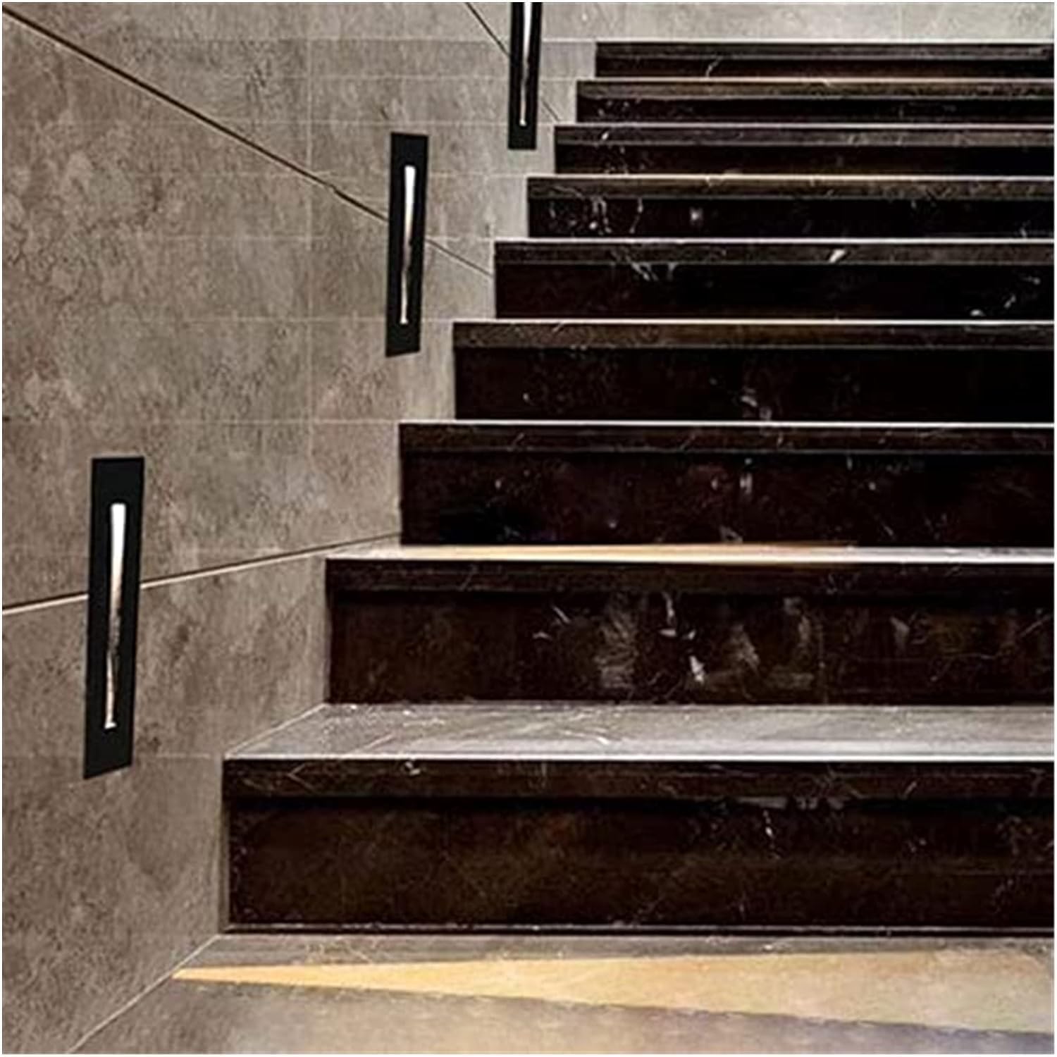 Recessed LED Stair Light Indoor Corner Wall Lights Step Flush Mount Lamp Minimalist Hallway Staircase Lights