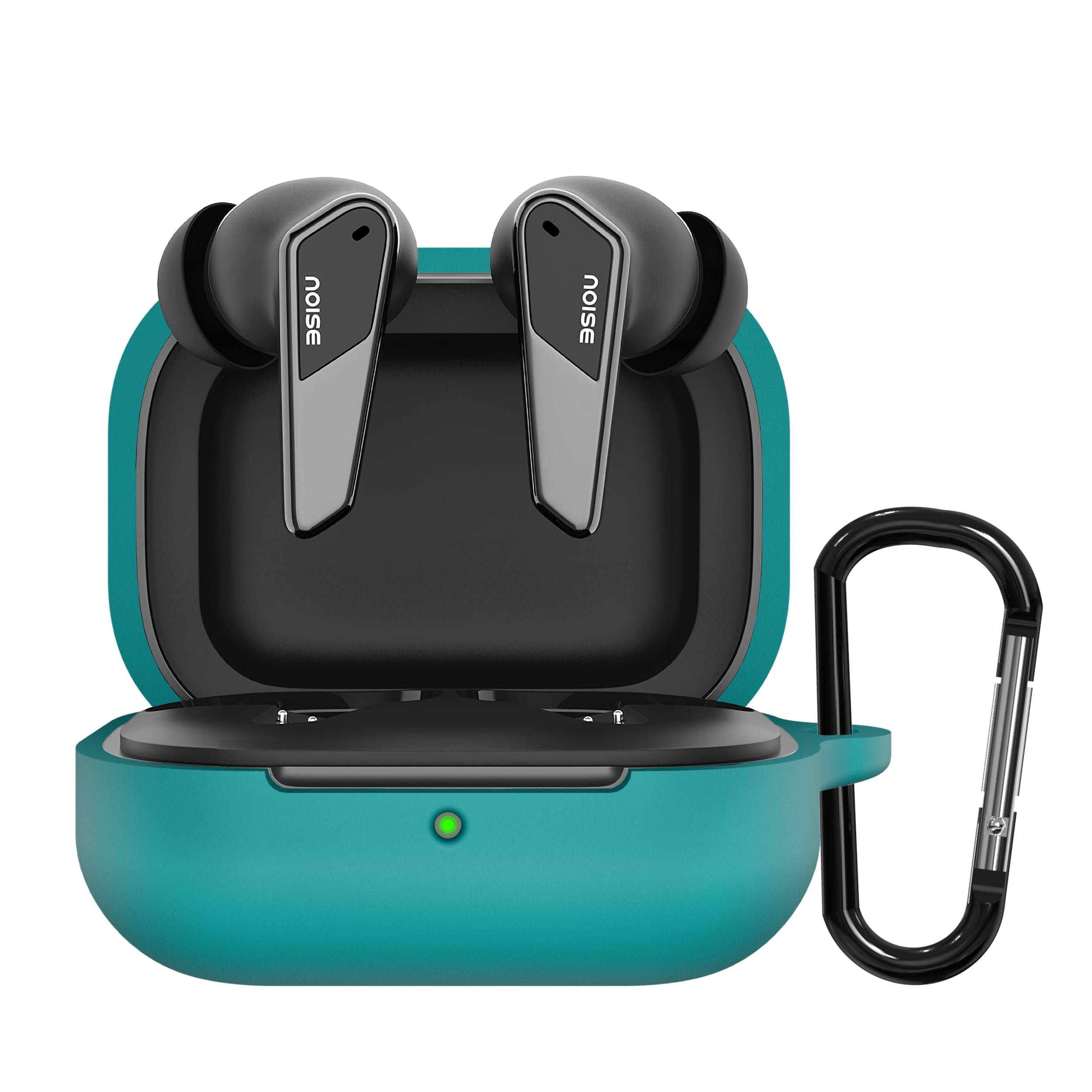 Sounce Silicone Case Cover for Noise Buds N1, Portable Non-Slip Grip & Scratch-Resistant Protector with Carabiner Clip Full Protection Water Resistant, Shockproof Cover - Blue — Amazon image 10