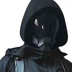 Guayma Airsoft Paintball Mask Tactical Full Face Cyberpunk Balaclava Mask For Halloween Cosplay Costume Movie Props