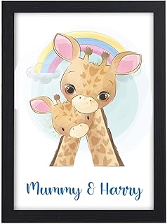 Mummy and Me Gifts from Son Daughter - PERSONALISED Birthday, Christmas Gifts for Mum, Mummy, Nanna, Her - Mothers Day Gifts for Mummy - Mummy Rainbow Keepsake Gifts from Little Boy Little Girl