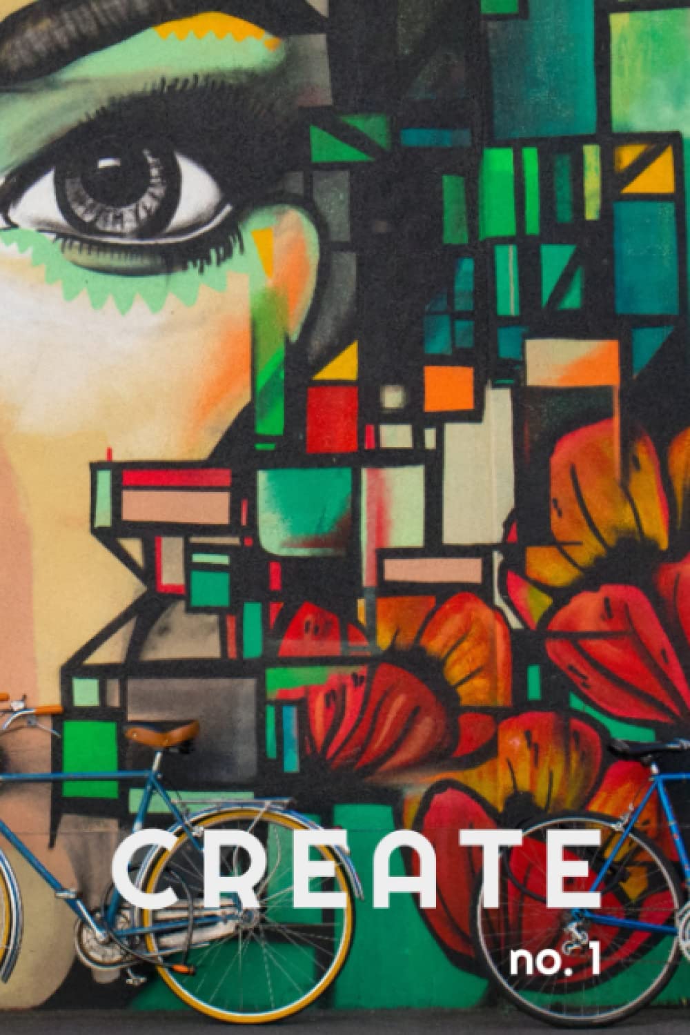 Create no. 1: Street art graphic Lined Creativity Journal