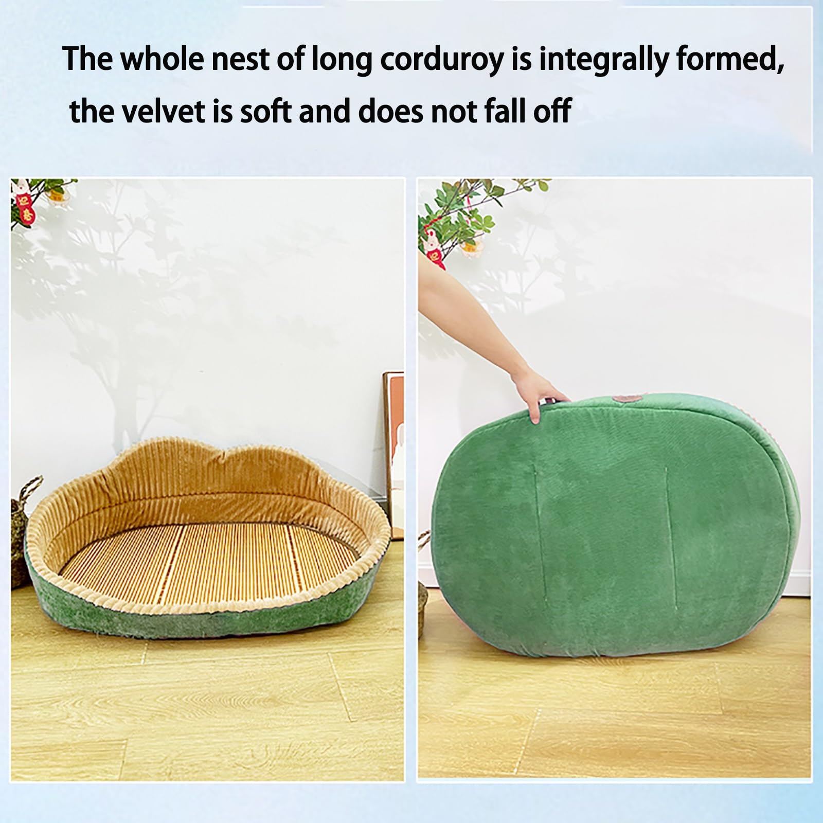 Tapis de lit pour chien, tapis pliable pour chien, tapis voyage chien, coussins rafraîchissants for chiens, quatre saisons, lit universel for petit chien, tapis for chien corgi amovible et lavable ( C